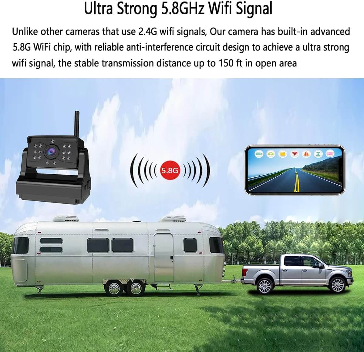 Ultra strong 5.8 GHz wifi signal